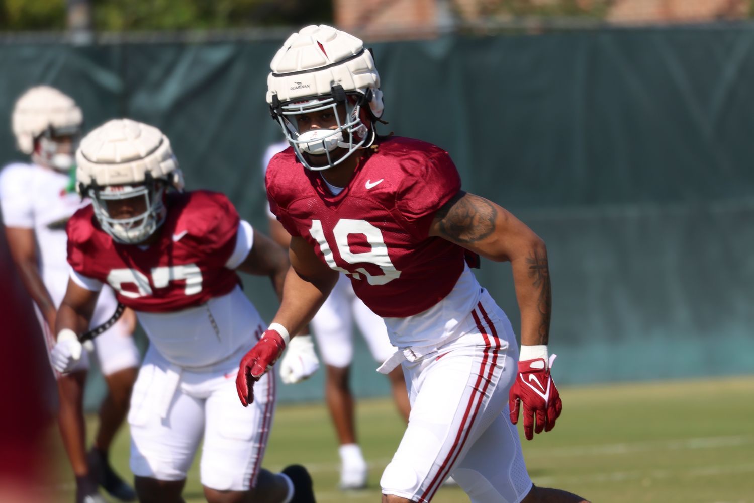 Keanu Koht, Alabama football practice - March 30, 2023